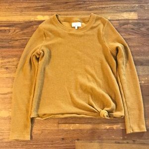 Madewell Texture & Thread Side Knot Top